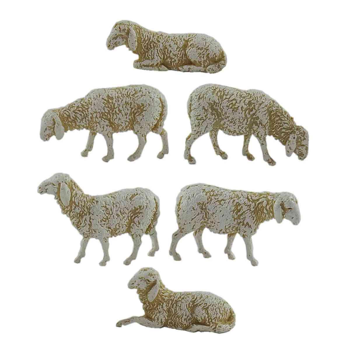 Animali Pecore Set da pz.6 Statue da cm.6 | Moranduzzo
