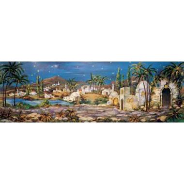 Carta Fondale Paesaggio Arabo con Lagnetto cm.140x50 Cartoncino