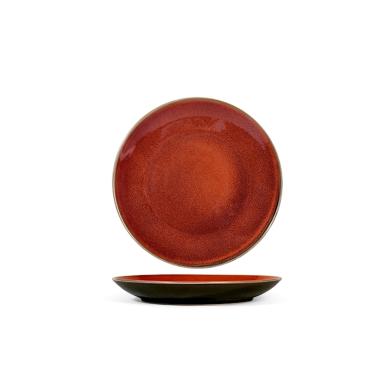 Piatto Stoneware Marrakesh Frutta Marrone cm.Ø20,5