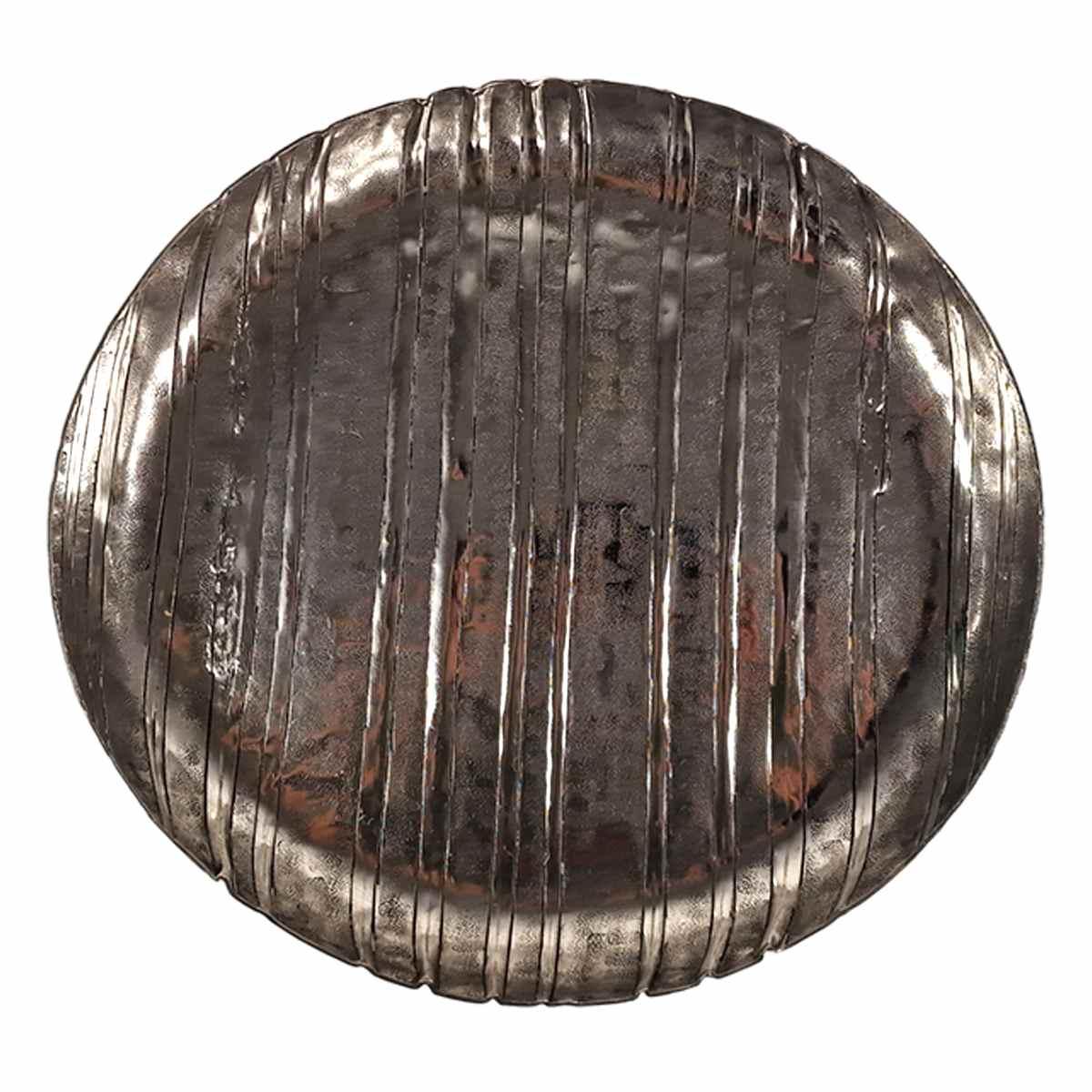 Centrotavola Metallo Argento cm.Ø42