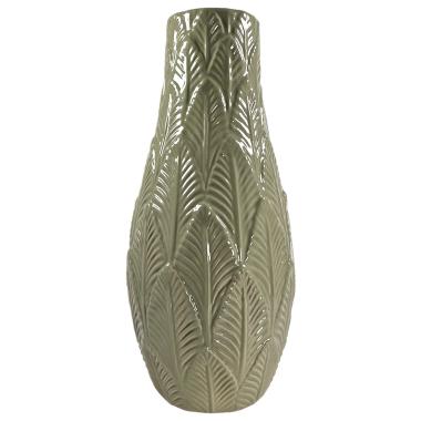 Vaso Ceramica Foglia Verde cm.40