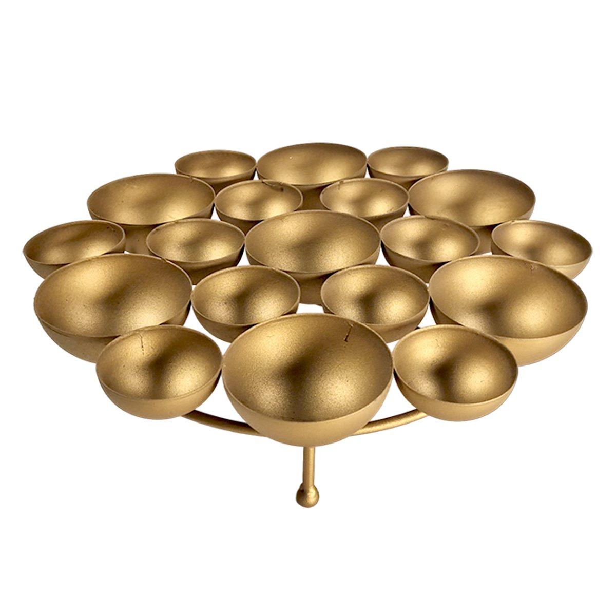 Portacandela Metallo Lullaby cm.28x28x4 |Innova