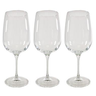 Bicchieri Vetro Set pz.3 Vino Calice Spazio ml.500