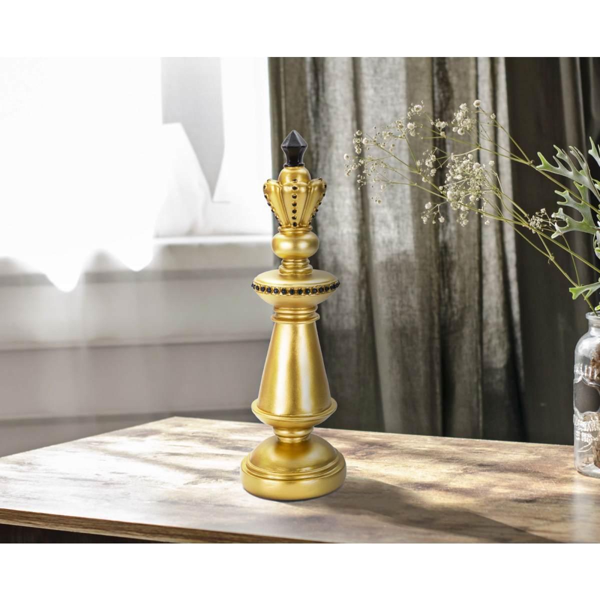 Scultura Re Oro E Nero cm.ÃƒÂ˜11x32,5 | Mauro Ferretti