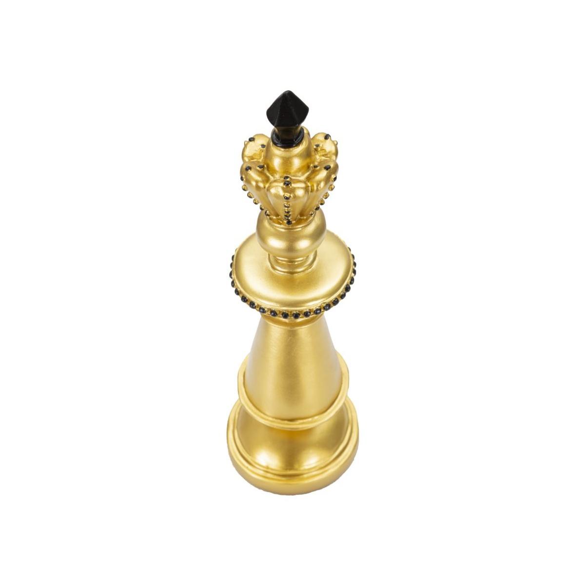 Scultura Re Oro e Nero cm.Ø13x40,5 | Mauro Ferretti