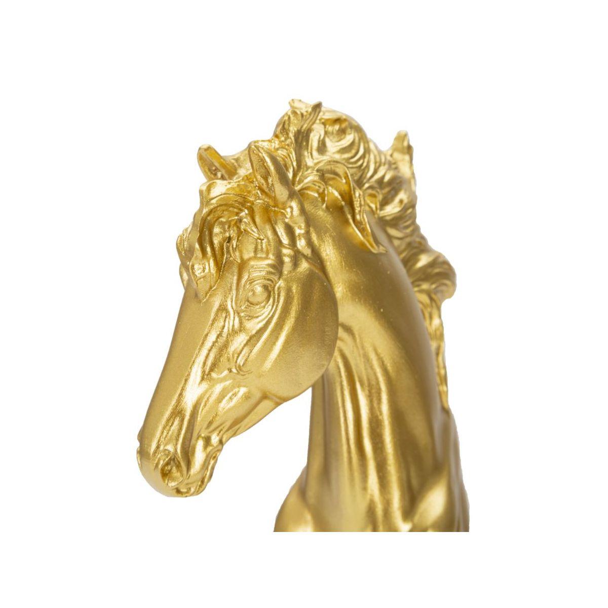 Cavallo Oro E Nero cm.14x11x27