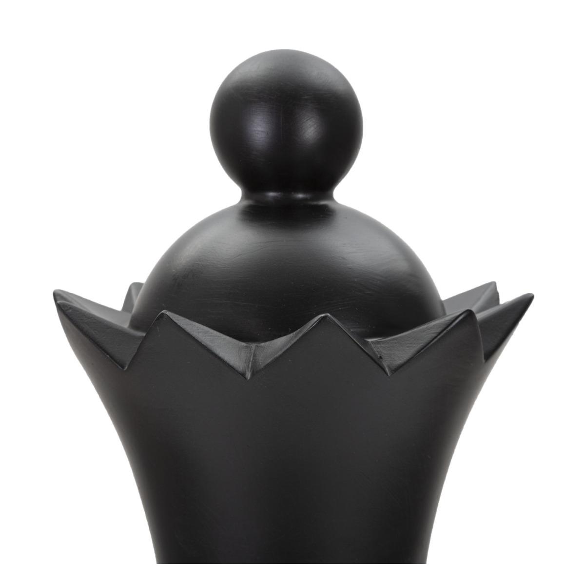 Scultura Regina Nero e Oro cm.ÃƒÂ˜15x50 | Mauro Ferretti