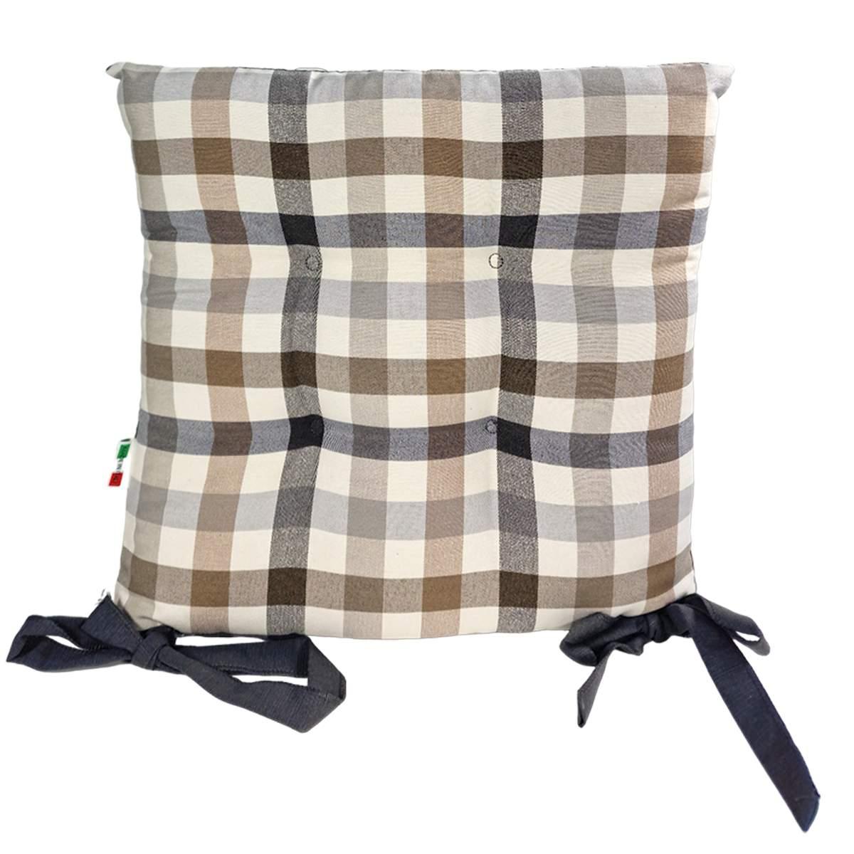 Cuscino Sedia Country Grigio cm.41x41 | Alore Casa