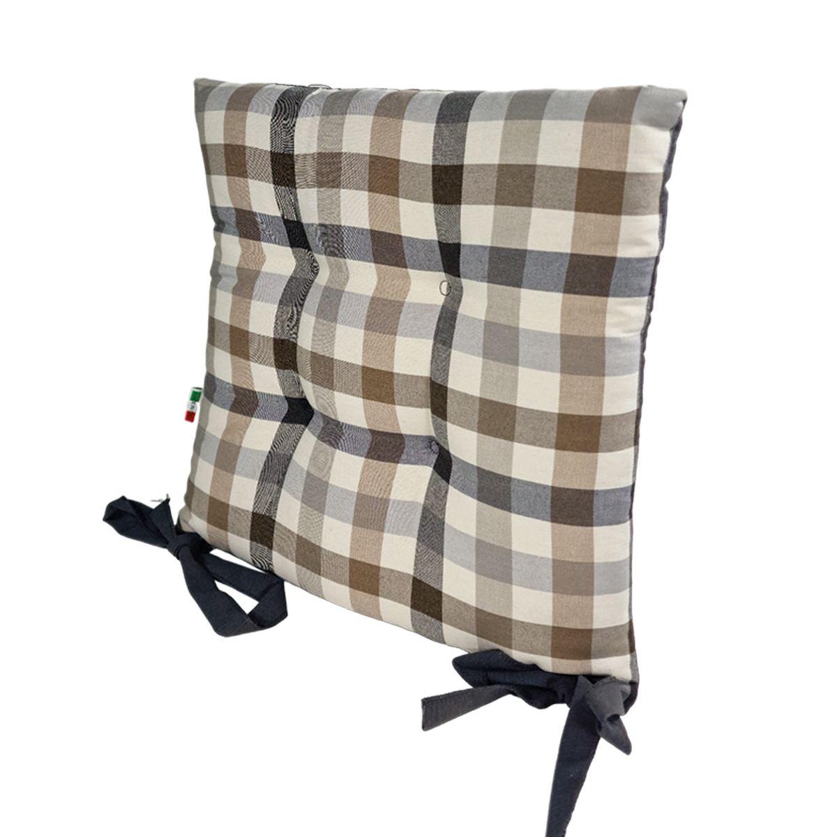 Cuscino Sedia Country Grigio cm.41x41 | Alore Casa