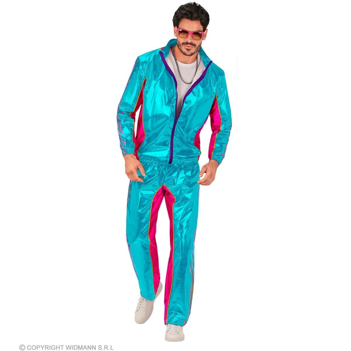 Costume Tuta Anni '80 Azzurra |Widmann