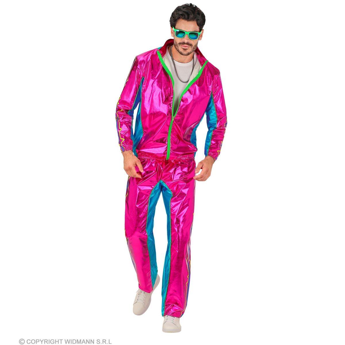 Costume Tuta Anni '80 Rosa |Widmann