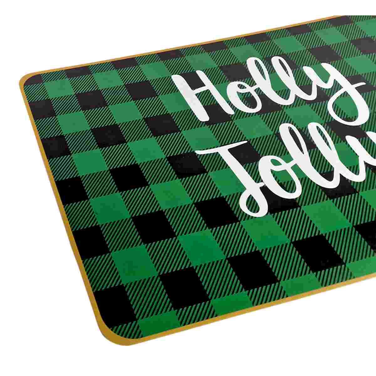 Tovaglietta Natalizia Sottopiatto PVC Tartan Quadri Verde cm.30x46 |Fade