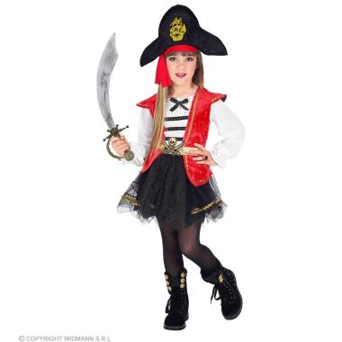 Costume Capitano Pirata Bambina WD-02115