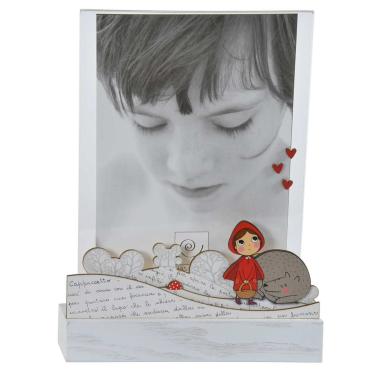 Cornice Legno Baby con Cappuccetto Rosso Foto cm.13x18