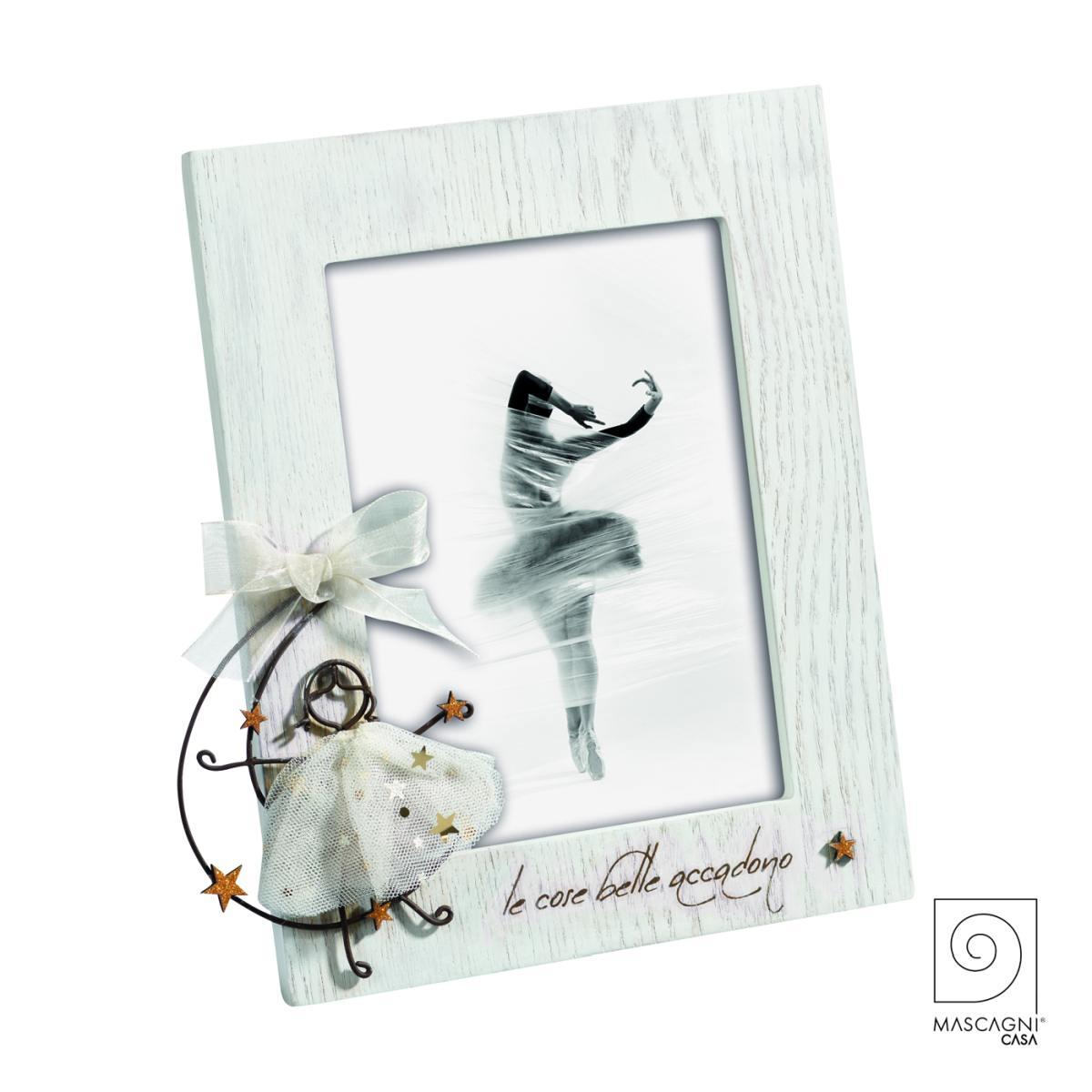 Cornice Legno con Ballerina e Frase Formato Foto cm.13x18