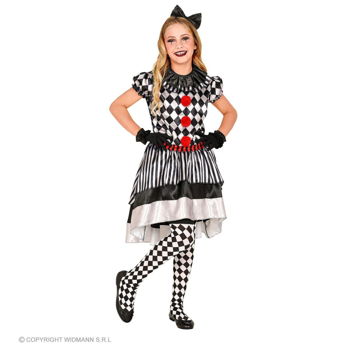 Costume Clown Bianco Nero |Widmann