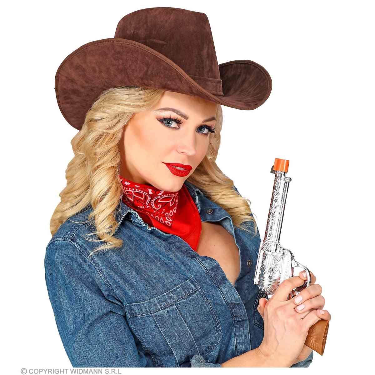 Cappello Cowboy Lusso Scamosciato Marrone |Widmann