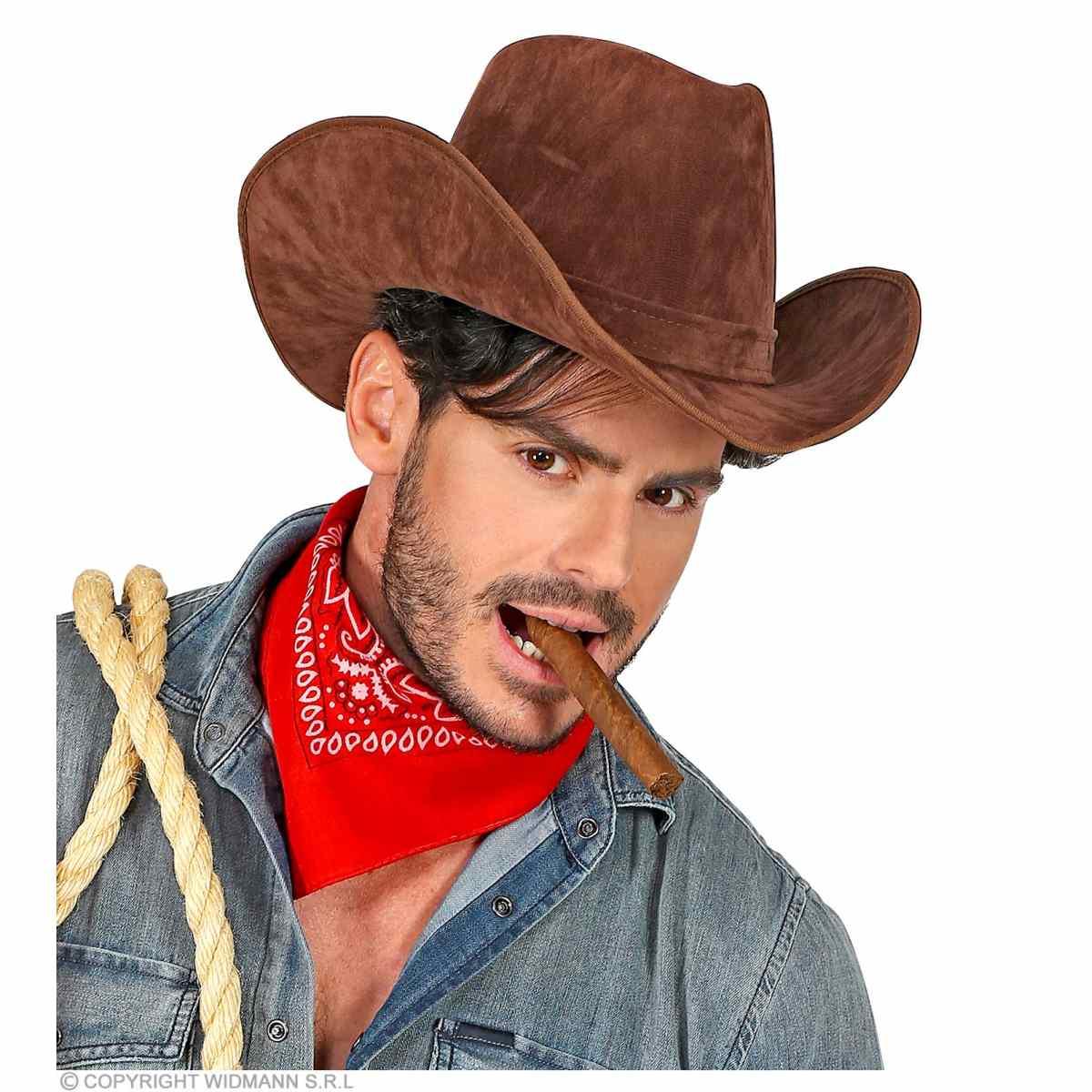 Cappello Cowboy Lusso Scamosciato Marrone |Widmann