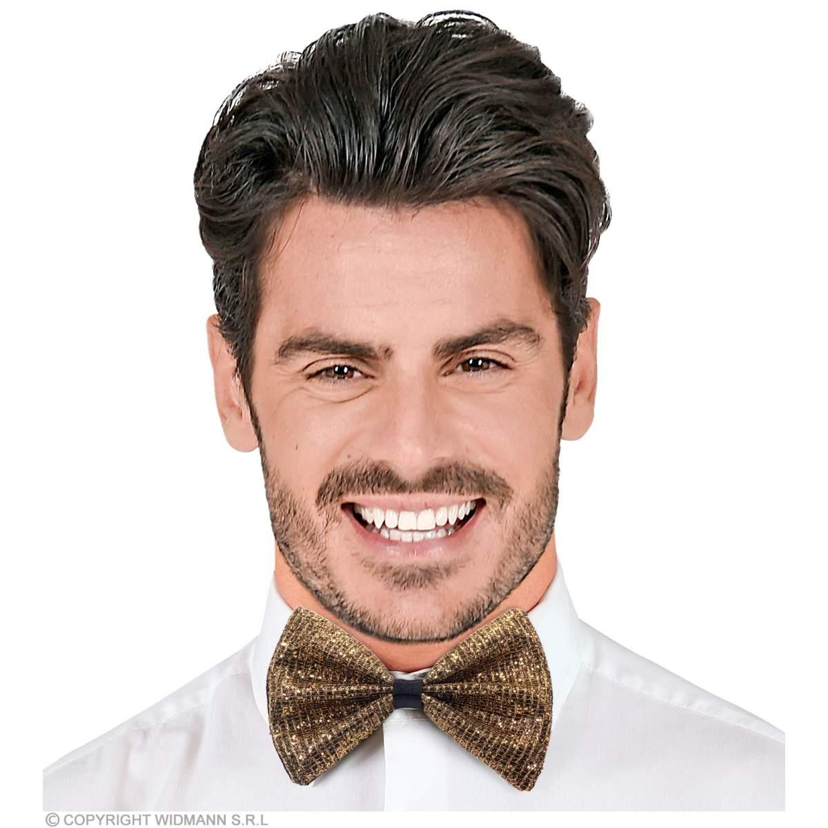 Papillon Oro con Glitter |Widmann