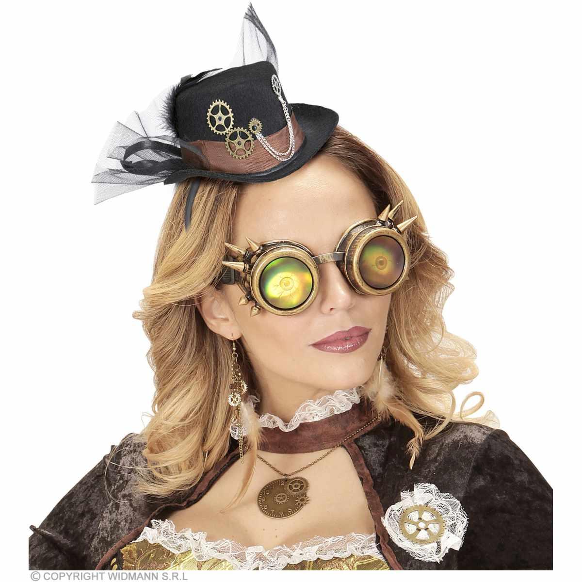 Cappello Mini Steampunk Nero |Widmann