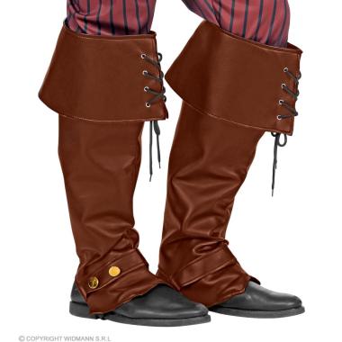 Copristivale Similpelle Marrone con Stringhe pz.2 |Widmann