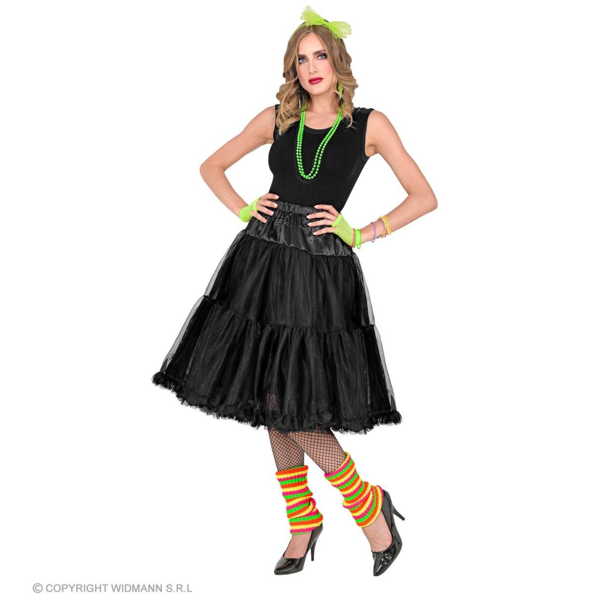 Gonna cm.65 Nera Tulle |Widmann