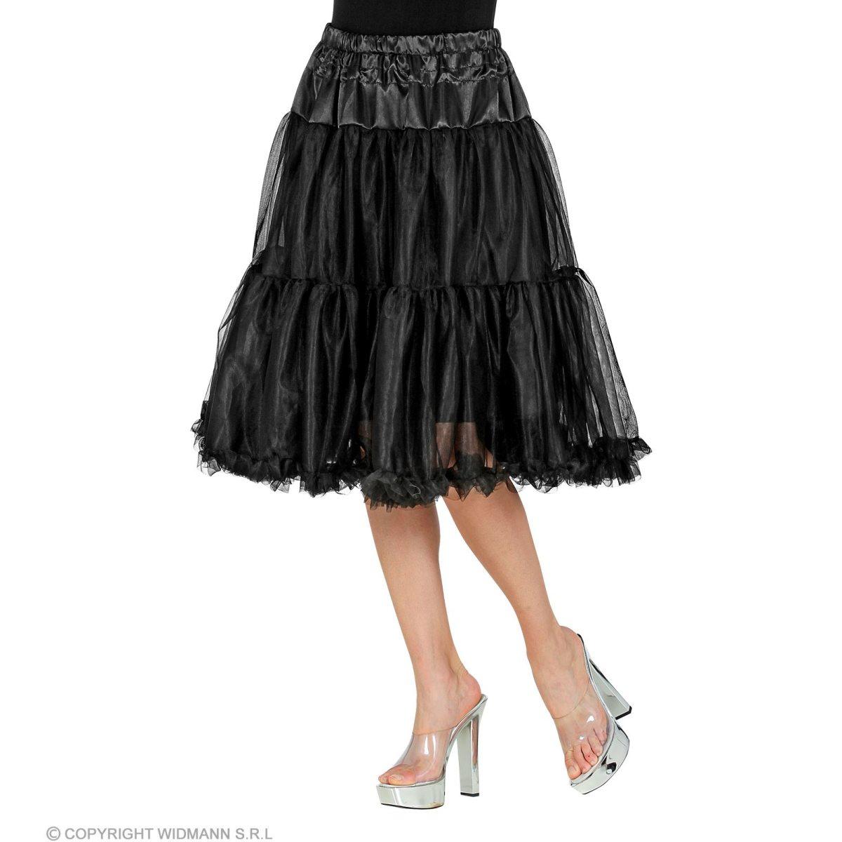 Gonna cm.65 Nera Tulle |Widmann