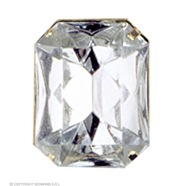 Anello Metallo con Maxi Diamante