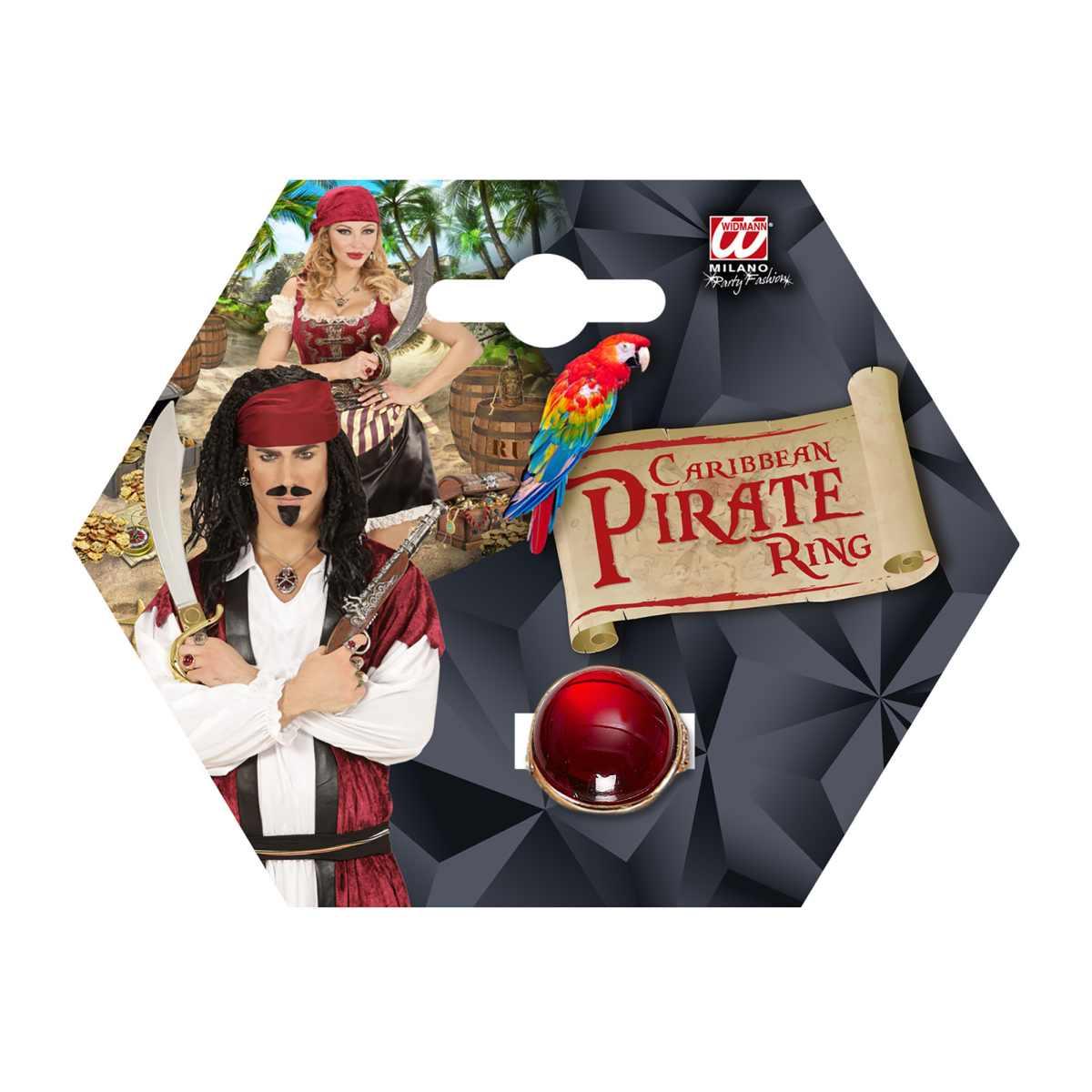 Anello Metallo Oro con Gemma Rossa |Widmann