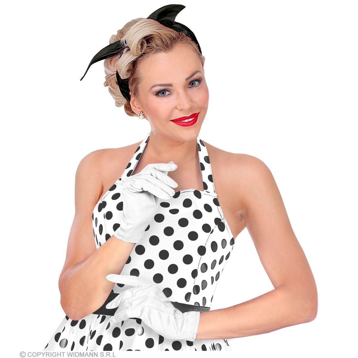 Guanti Corti Bianchi Cotone xL |Widmann