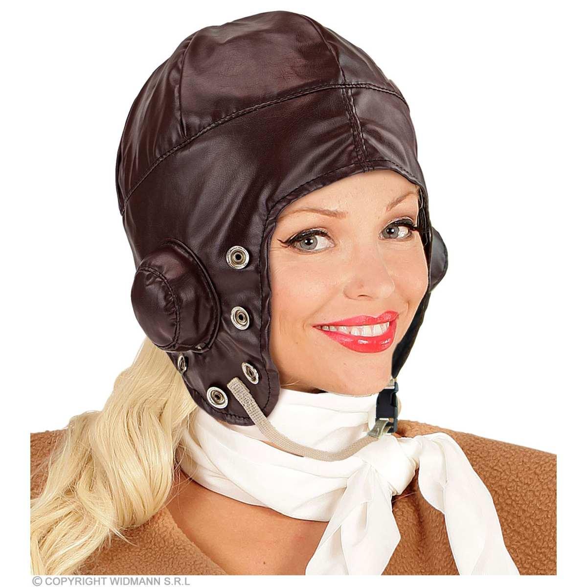 Cappello Aviatore Similpelle Marrone |Widmann