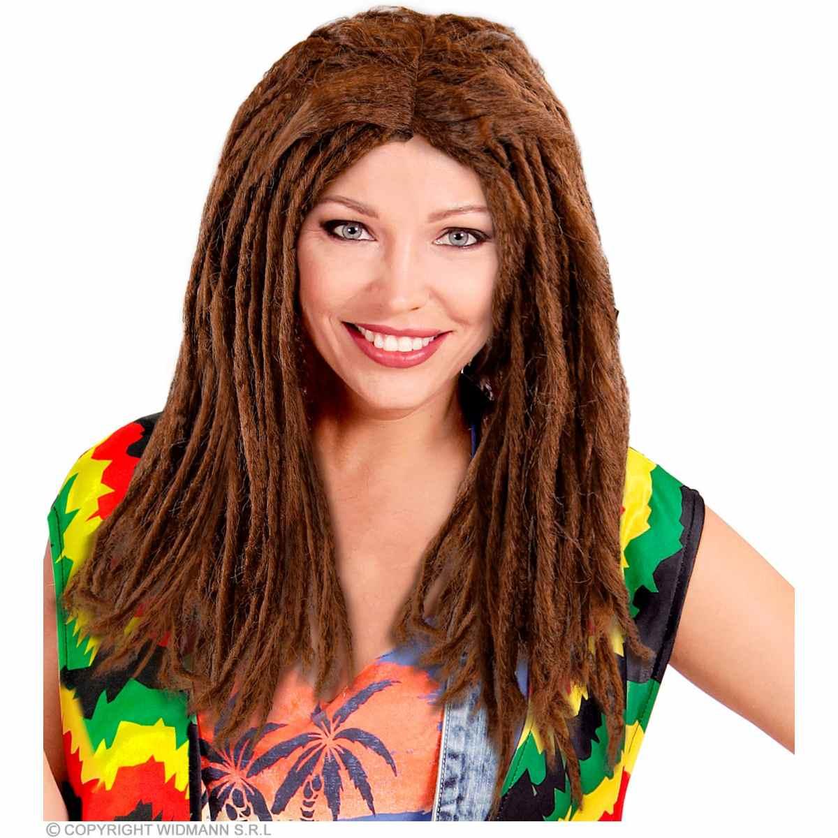 Parrucca Rasta Dreadlock Marrone |Widmann