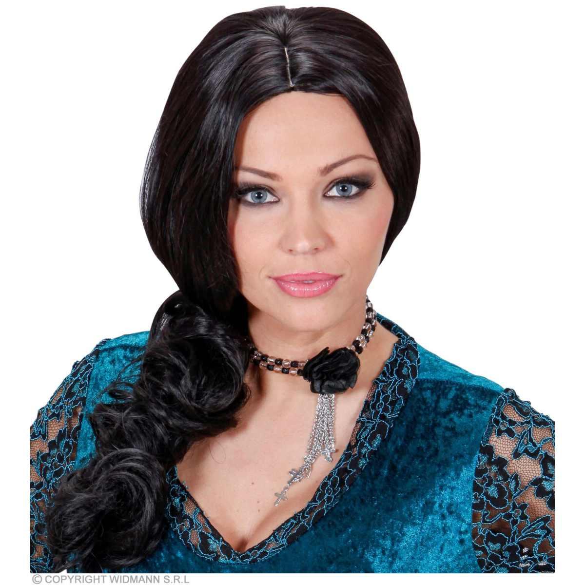 Collana Girocollo Gotico con Fiore Nero |Widmann