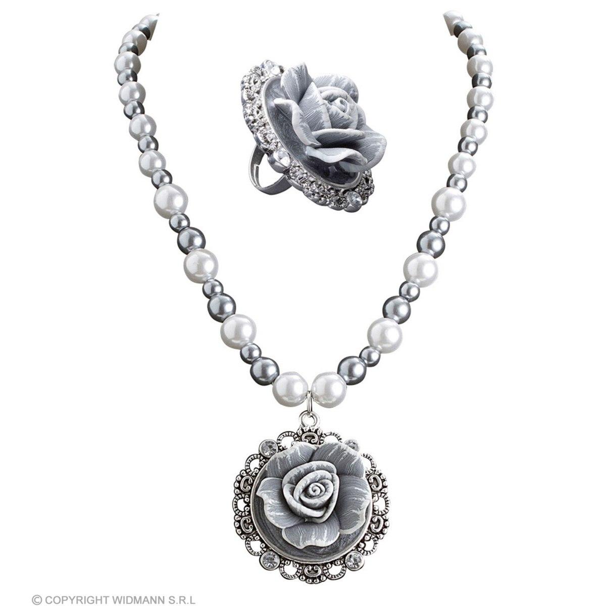 Collana Perle con Cameo e Orecchini |Widmann