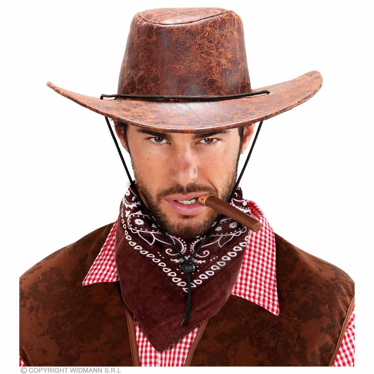 Bandana Foulard Cowboy Marrone cm.55x55 |Widmann