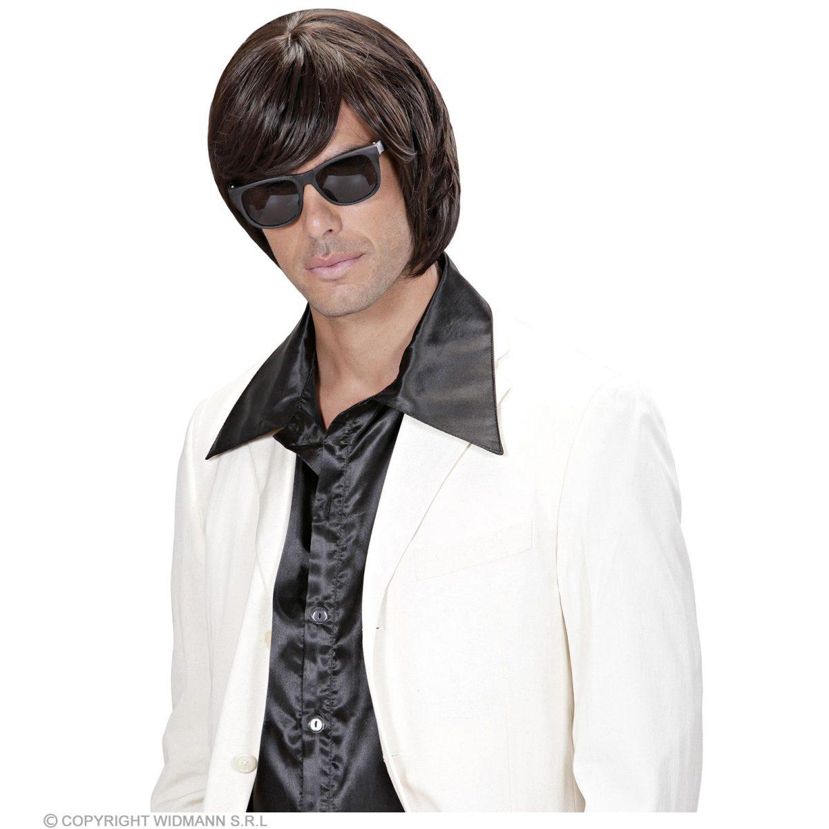 Parrucca Caschetto Adam Castana con Frangia |Widmann