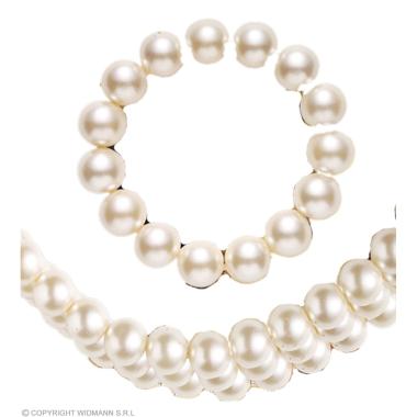 Collana Perle con Bracciale Bianco