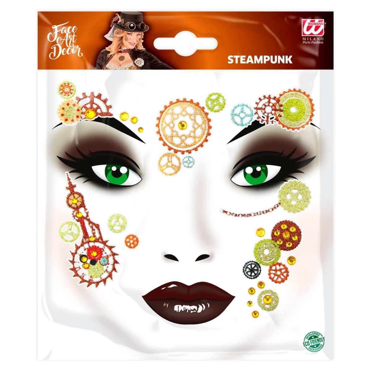 Trucco Decorazioni Adesive Viso Steampunk |Widmann