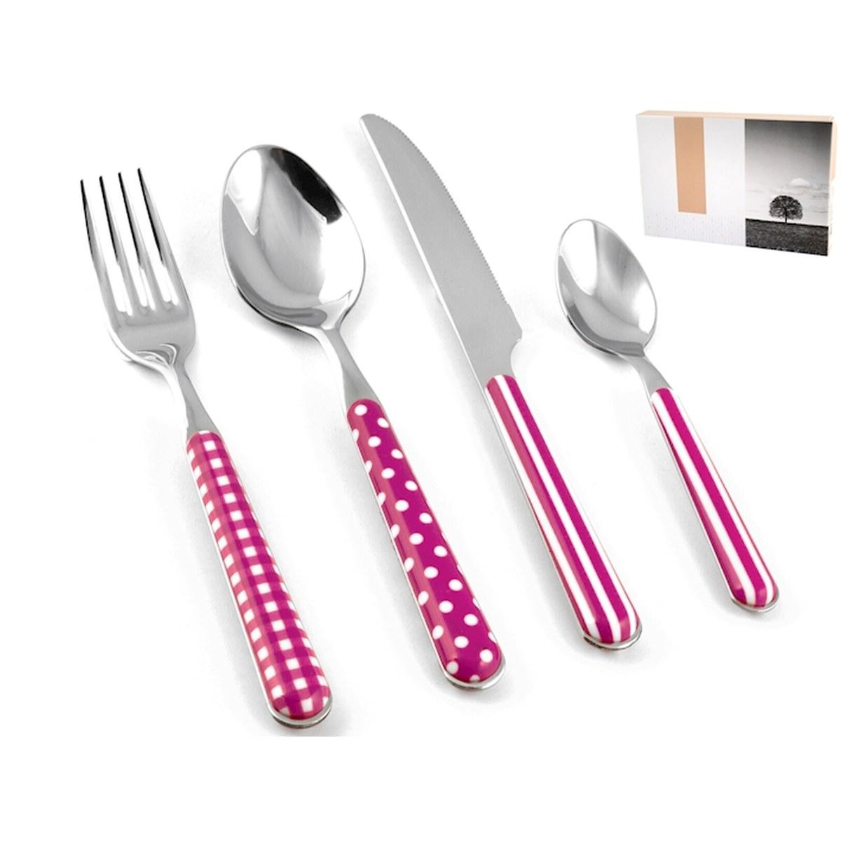 Posate Tavola Inox Set pz.24 Provence Lilla | H&H