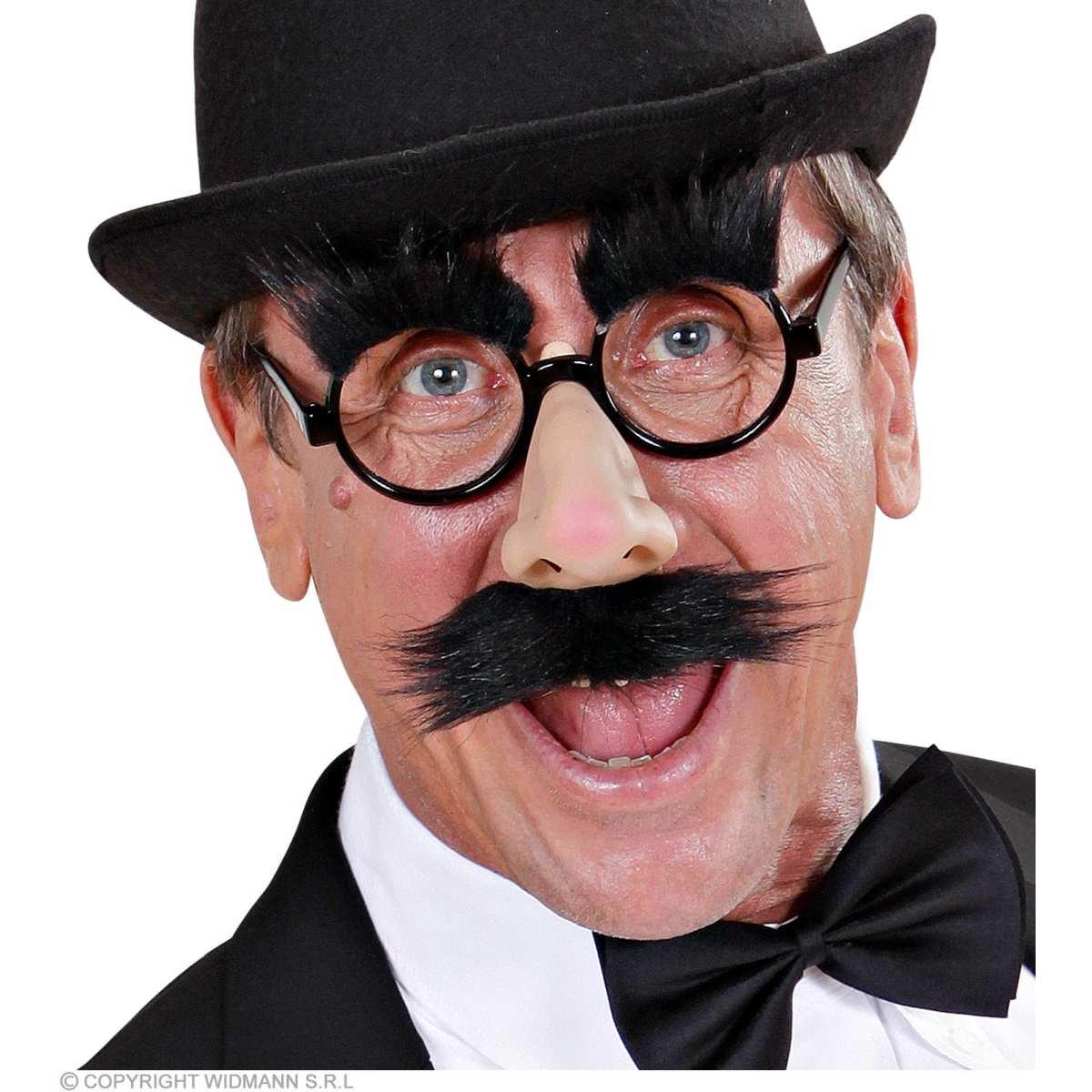 Occhiali con Naso Baffi e Sopracciglia |Widmann