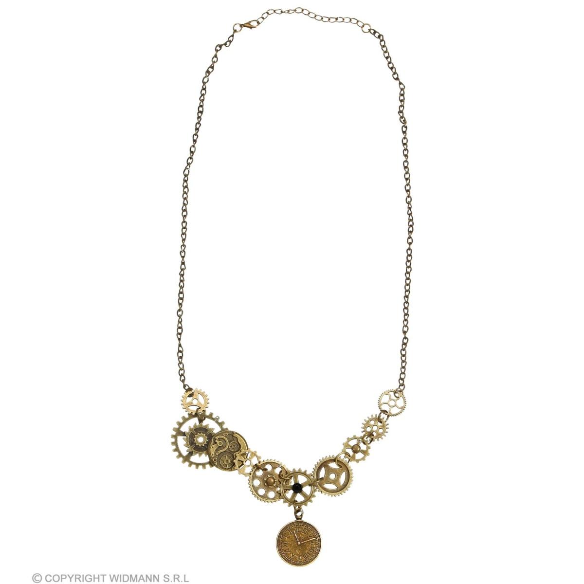 Collana Metallo Steampunk con Ingranaggi |Widmann