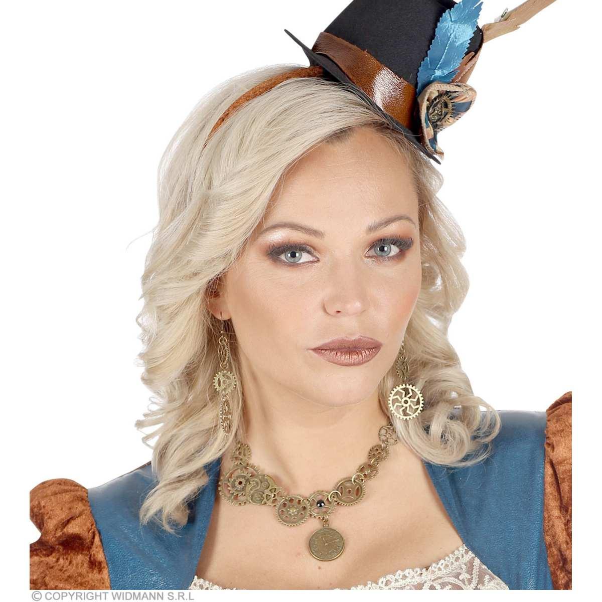 Collana Metallo Steampunk con Ingranaggi |Widmann