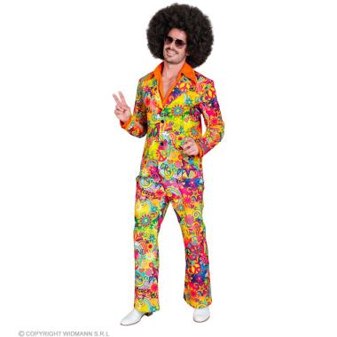 Costume Completo Anni 70 Multicolor Uomo