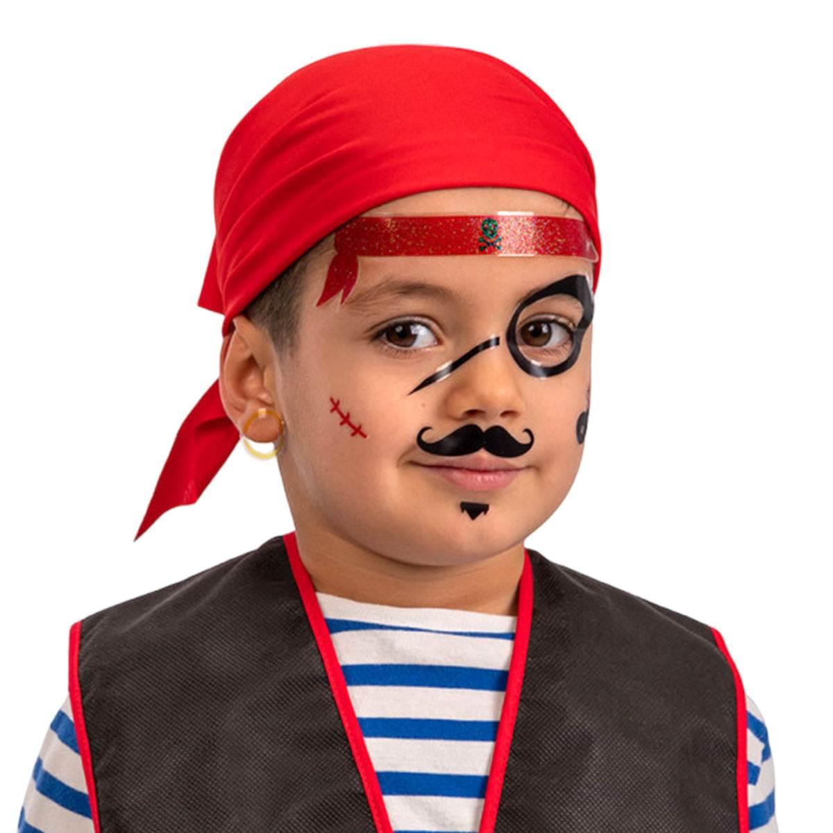 Trucco Decorazioni Adesive Viso Pirata |Widmann