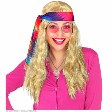 Parrucca Bionda Hippie con Fascia |Widmann