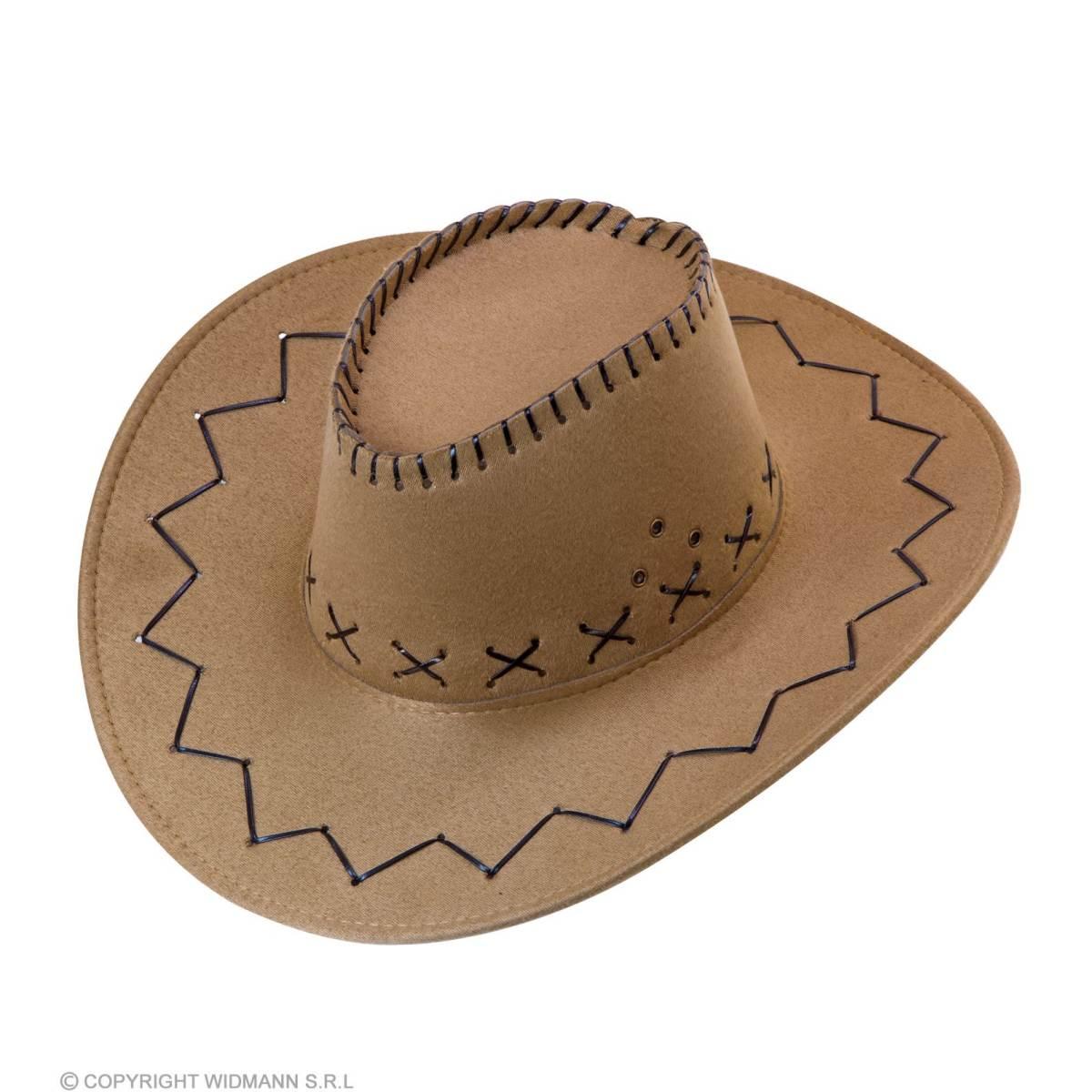 Cappello Cowboy Lusso Scamosciato Marrone Chiaro 795 |Widmann