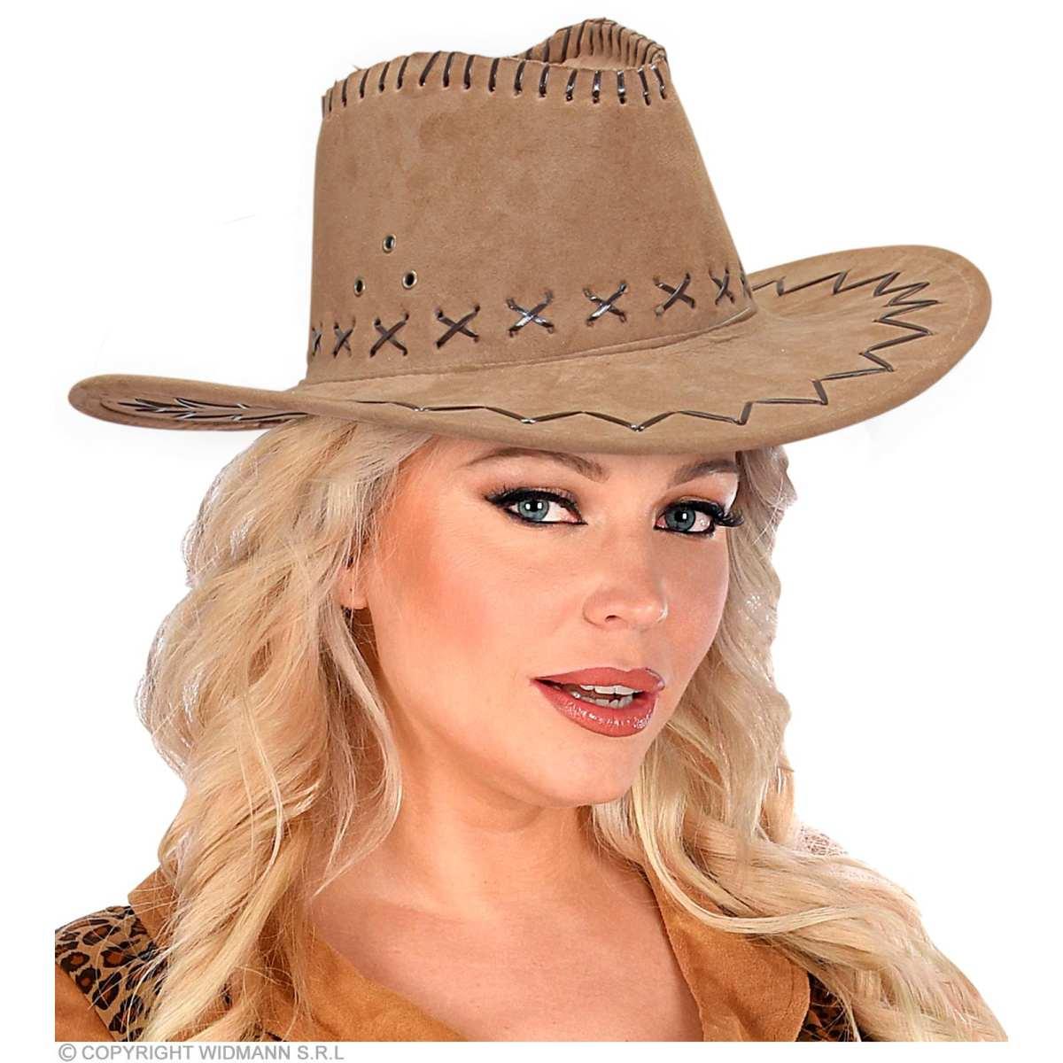 Cappello Cowboy Lusso Scamosciato Marrone Chiaro 795 |Widmann