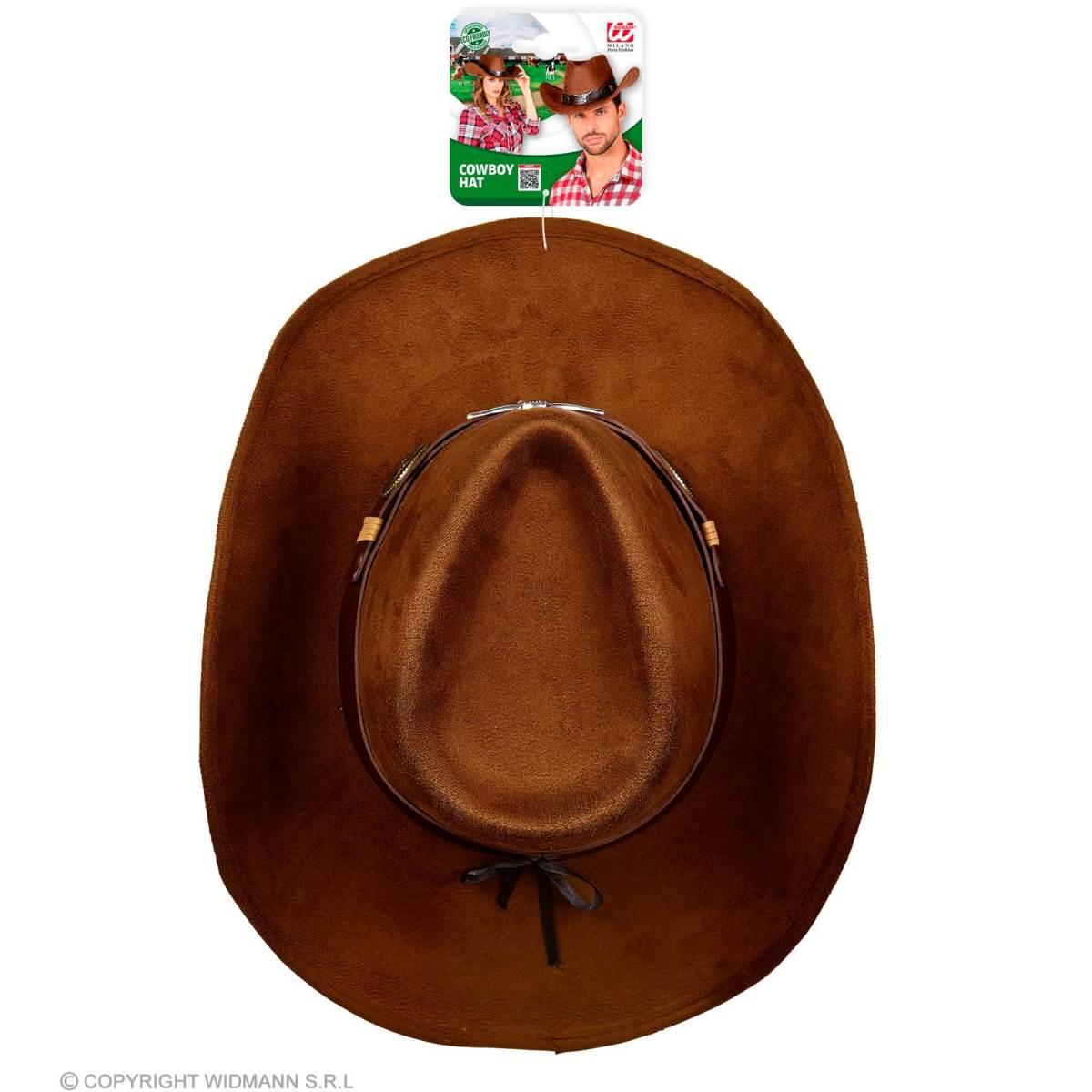 Cappello Cowboy Lusso Scamosciato Marrone 653 |Widmann