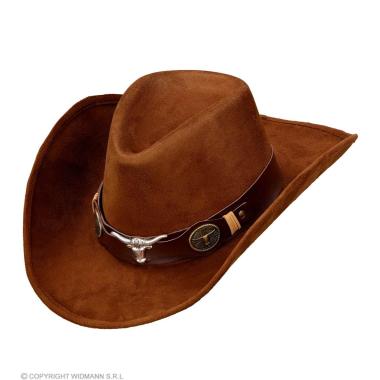 Cappello Cowboy Lusso Scamosciato Marrone 653 |Widmann