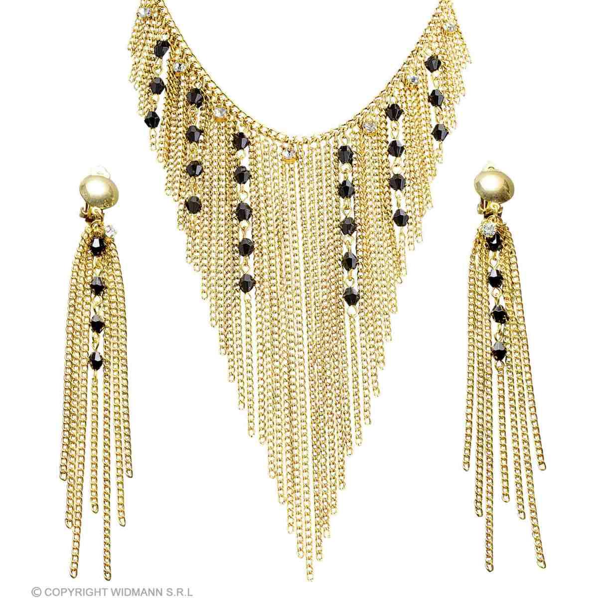 Collana Metallo Oro con Orecchini |Widmann